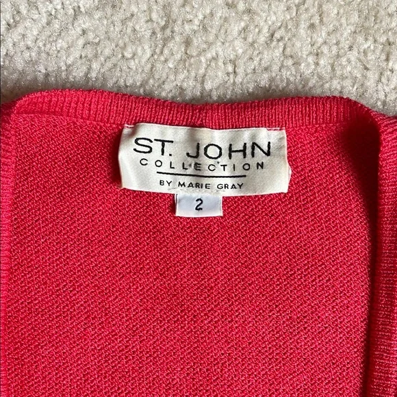 St. John Collection By Marie Gray Vintage Y2K Coord Skirt Set Women’s 2 Salmon - Picture 6 of 16